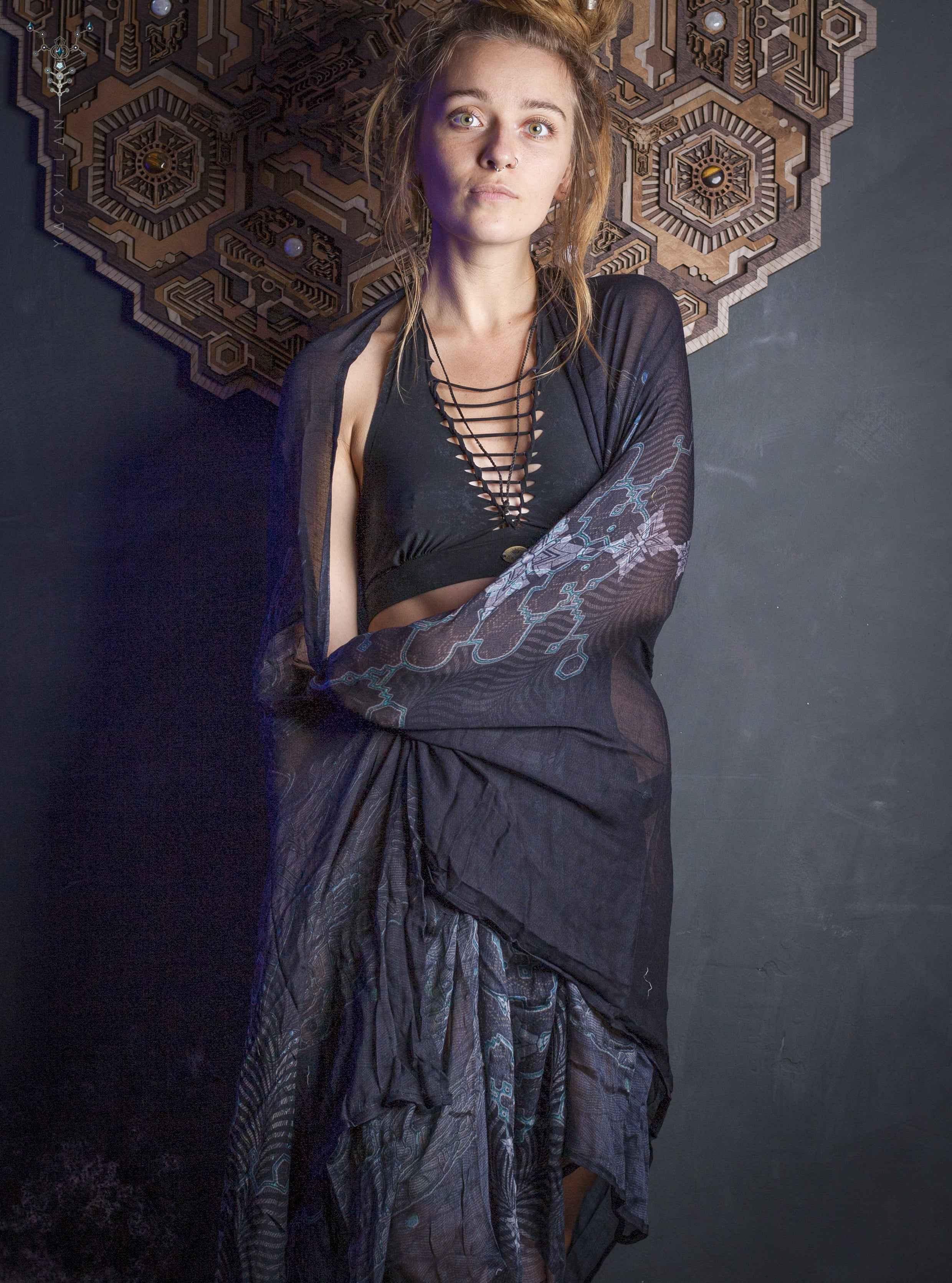 Scarf / Pareo Bamboo - THUNDERSPINE Yacxilan Artwear